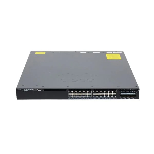 cisco-ws-c3650-24ps-l-front-1 سوئیچ WS-C3650-24PS-L, Cisco Catalyst 3650 Switch, 24xPoE+ 4x1G Uplink LAN Base - Image 1